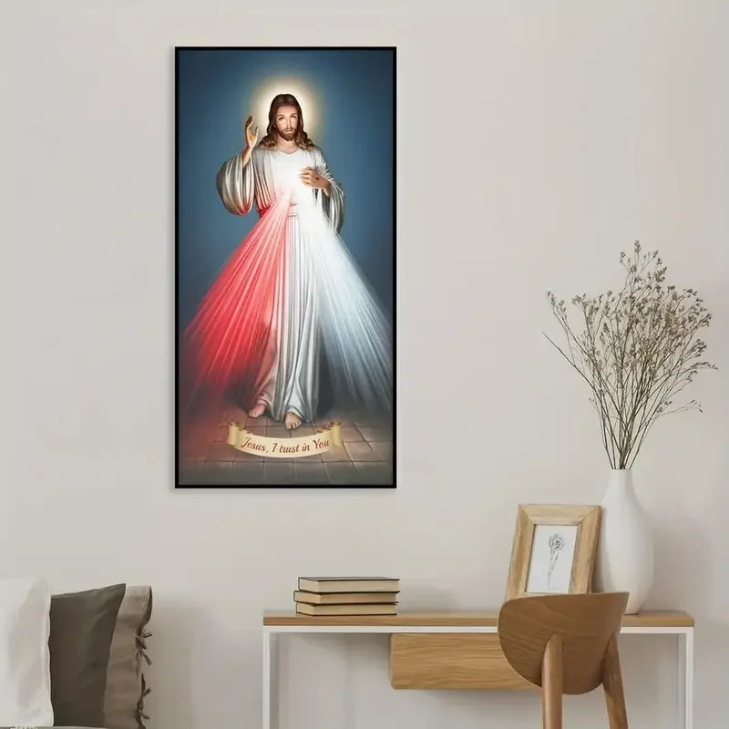 1pc Canvas Painting Christian Religion ArtJesus I Believe In You Divine Mercy Prayer Wall Art Poster Room Decor No Frame